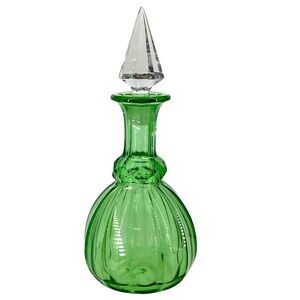 Heisey antique hand blown glass decanter